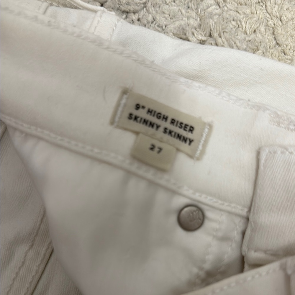 Madewell Women's Straight Leg Jeans in White - Picture 6 of 7
